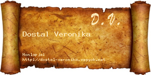 Dostal Veronika névjegykártya